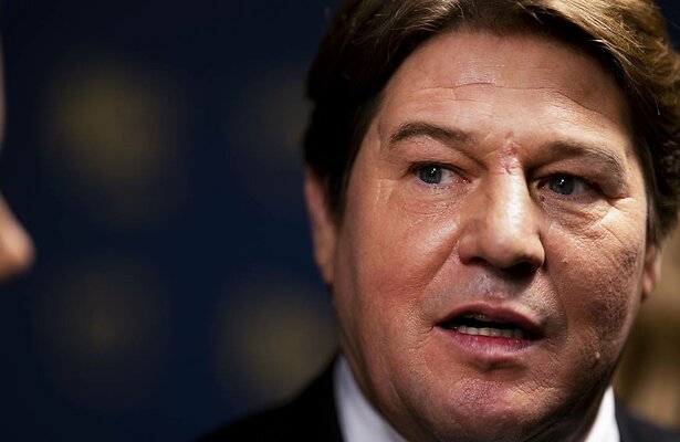 Presentator Martijn Krabbé op het Gouden Televizier Ring Gala in 2023.