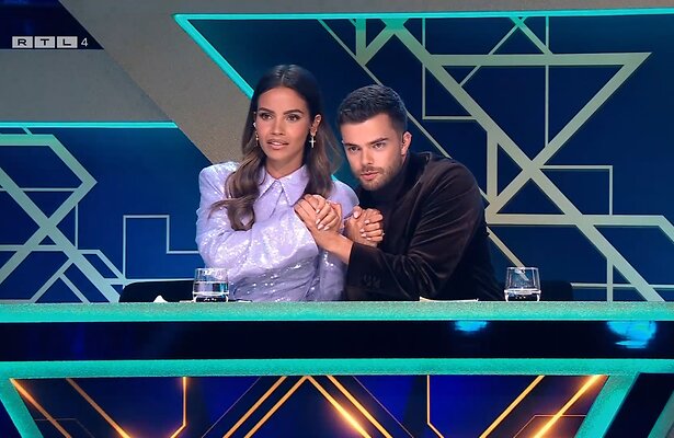 Buddy en Monica zaten vol spanning