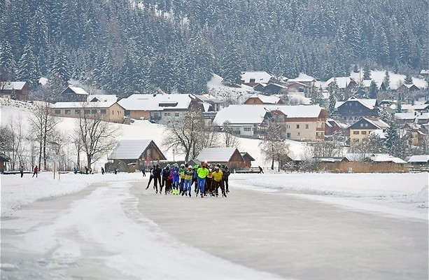 Schaatsen op zee-ijs
