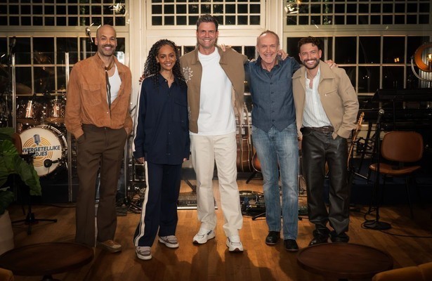 Alain Clark, Zoë Livay, Simon Keizer, Stef Bos en Rolf Sanchez 