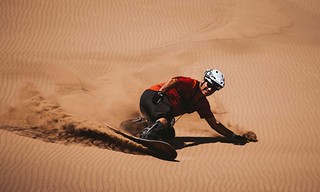 Sandboarding on Dragon Hill