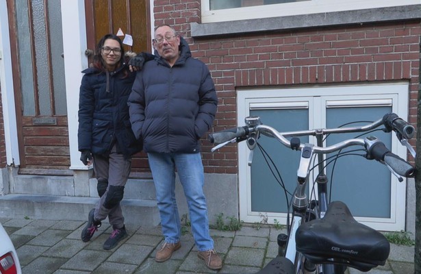 Alex met zijn vader Richard in Steenrijk Straatarm