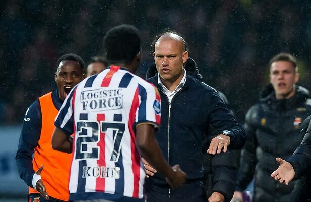 Trainer Kevin Hofland van Willem II