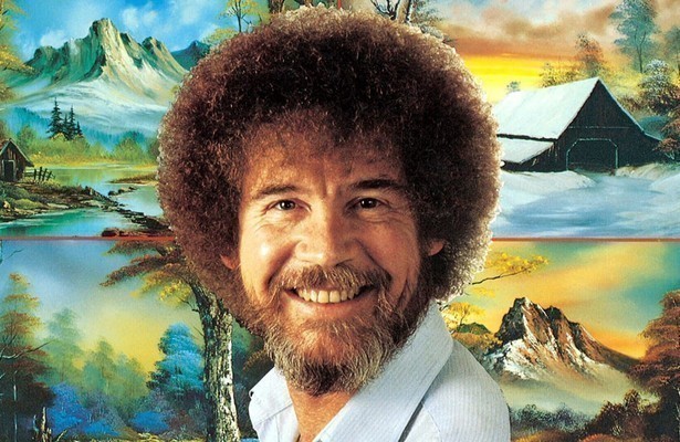Bob Ross voor The Joy of Painting with Bob Ross