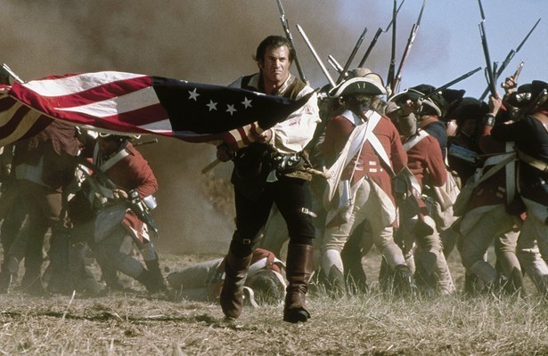 Mel Gibson als kolonel Benjamin 'The Ghost' Martin in The Patriot