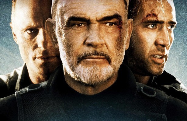 Nicolas Cage, Sean Connery en Ed Harris in The Rock