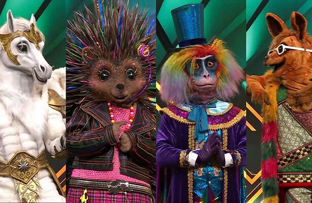 Pegasus, Egel, Baviaan en Kangoeroe in The Masked Singer 2024