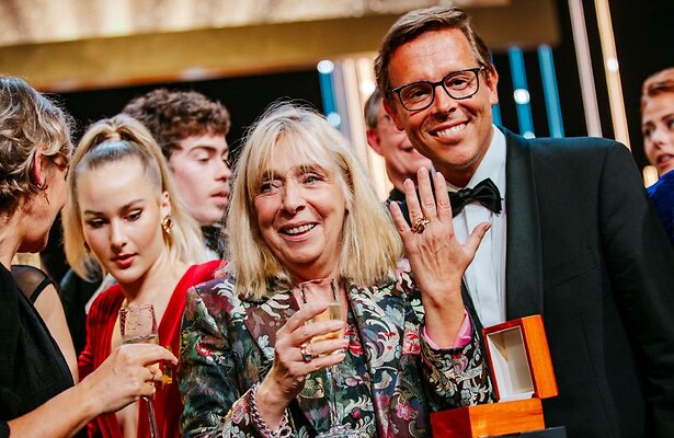 Wil Koopman tijdens het Gouden Televizier-Ring Gala