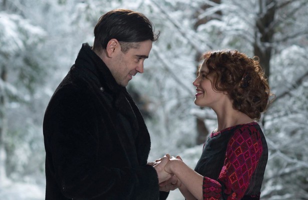 Colin Farrell en Jessica Brown Findlay in Winter's Tale