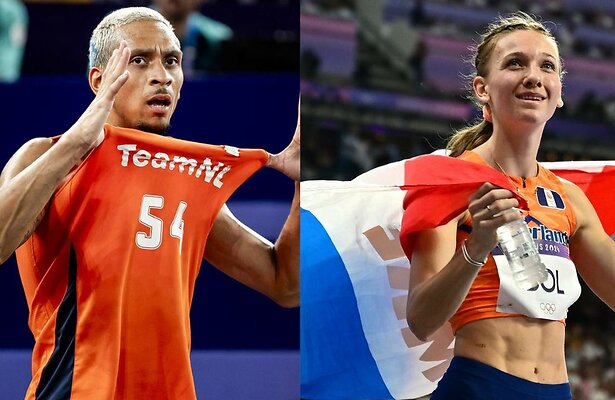 Worthy de Jong en Femke Bol