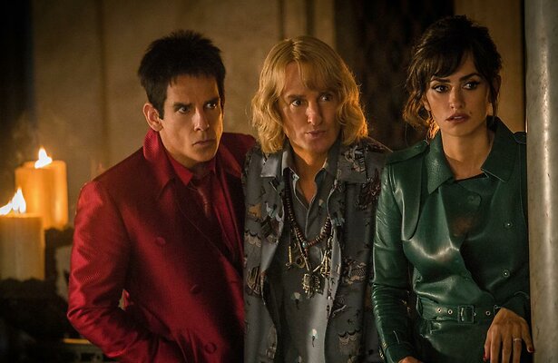 Ben Stiller, Owen Wilson en Penelope Cruz in Zoolander 2