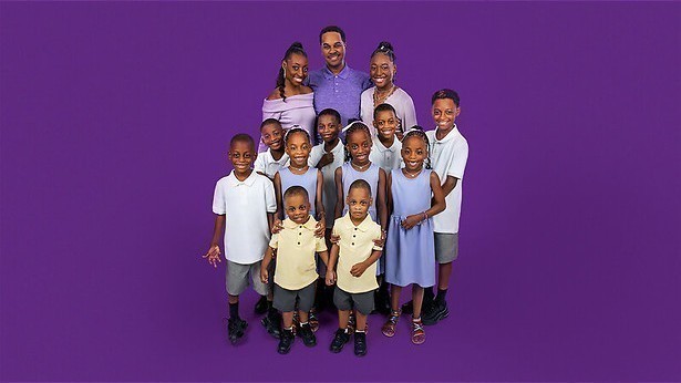 Extreem groot en voorbeeldig gezin