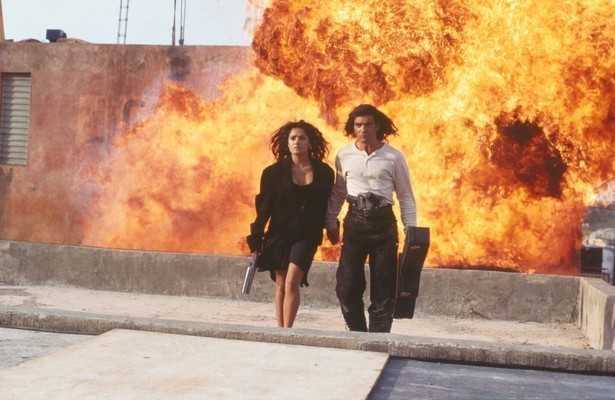 Salma Hayek en Antonio Banderas in Desperado