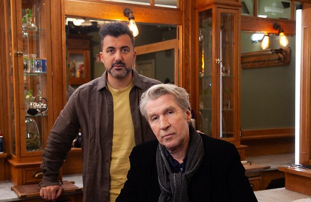 Frank Boeijen en Eus in De Geknipte Gast