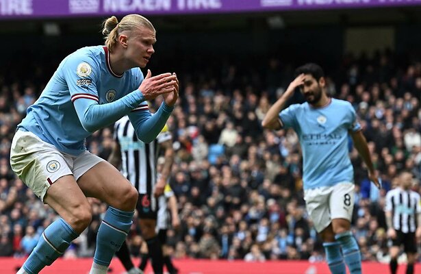 Erling Haaland voor Manchester City