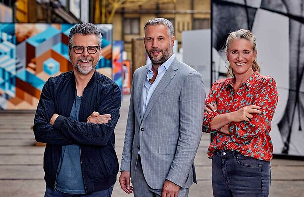 William Rutten, Tijl Beckand en Cynthia Boll in Het Perfecte Plaatje