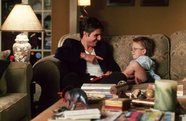 Tom Cruise en Jonathan Lipnicki in Jerry Maguire