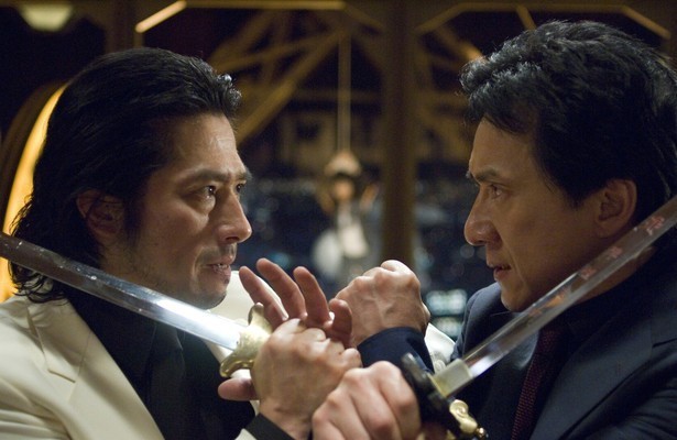 Hiroyuki Sanada as Kenji en Jackie Chan als Chief Inspector Lee in Rush Hour 3