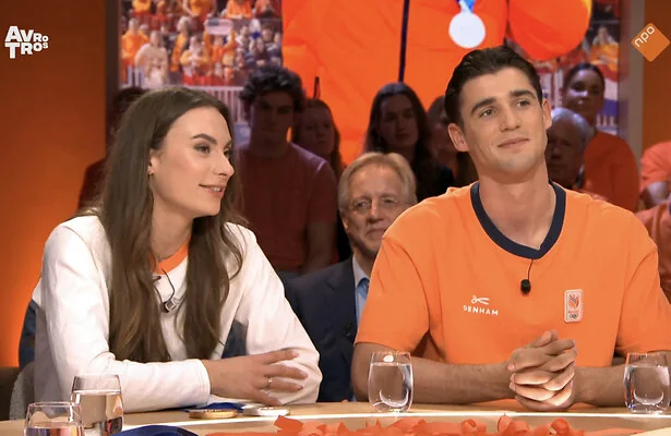 Femke Kok en Jenning de Boo bij Talkshow Eva