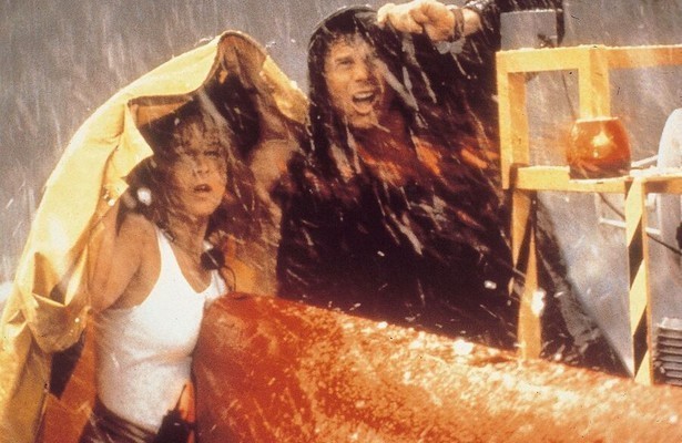 Helen Hunt en Bill Paxton in Twister