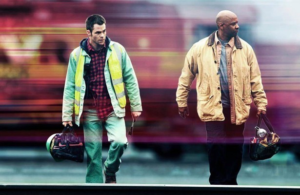 Chris Pine en Denzel Washington in Unstoppable