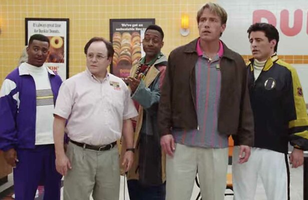 Carlton Banks, George Constanza, Steve Urkel, Ben Affleck en Joey Tribbiani