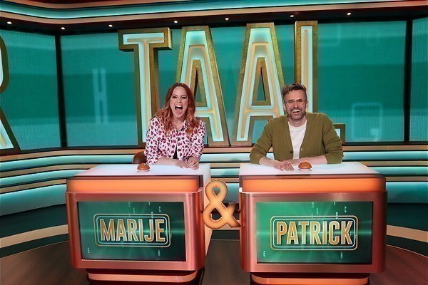 Marije Knevel en Patrick Martens testen taalkennis