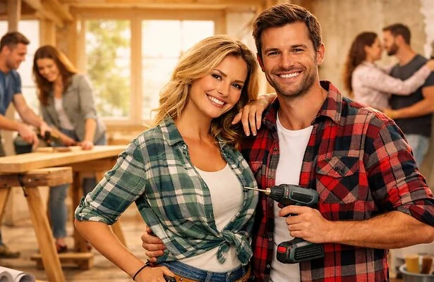 Fictieve afbeelding klussen en daten.