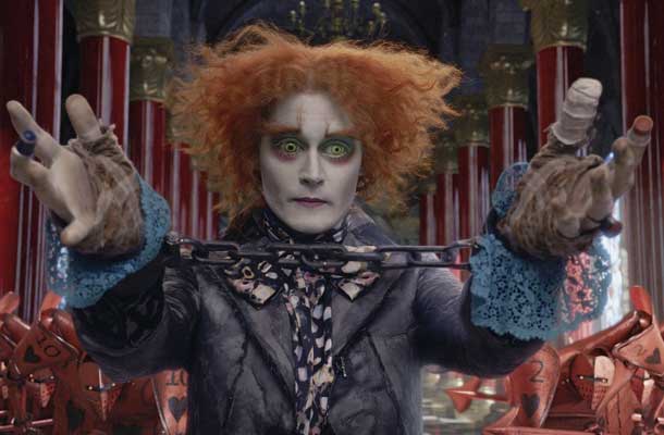 Johnny Depp schittert in Alice in Wonderland