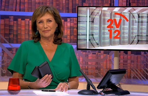 Astrid Joosten in laatste aflevering 2 voor 12 voor zomerstop.