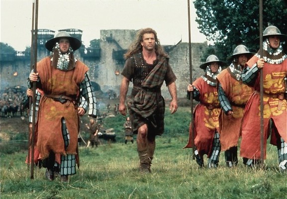 Mel Gibson draagt een kilt