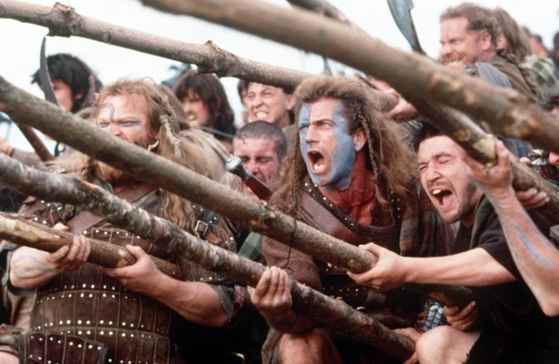 Mel Gibson in Braveheart