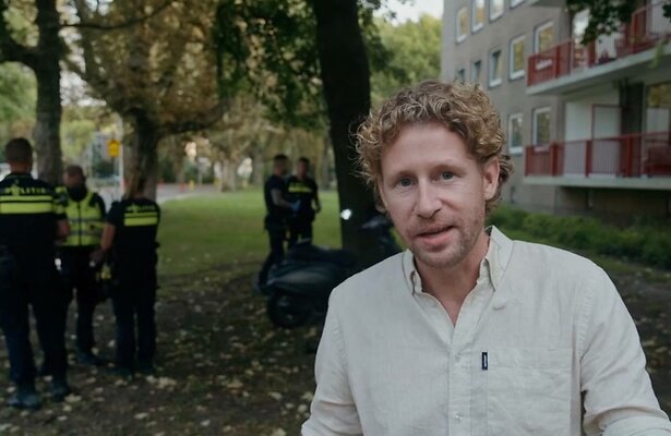 Ewout Genemans bij een aanrijding in Bureau Utrecht.