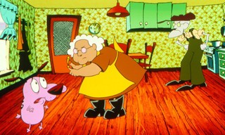 Courage het bange hondje