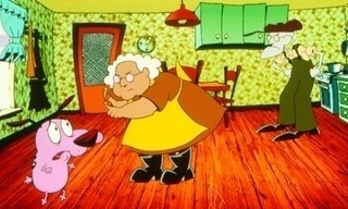 Courage het bange hondje