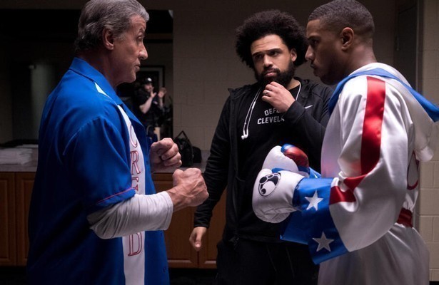 Michael B Jordan en Sylvester Stallone