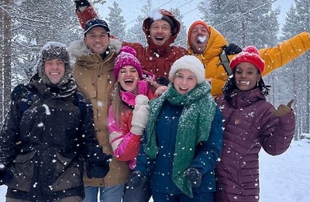 Cast van Dertigers in Lapland.