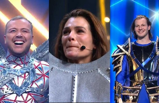 Jamai Loman, Quinty Trustfull en Guido Spek in The Masked Singer