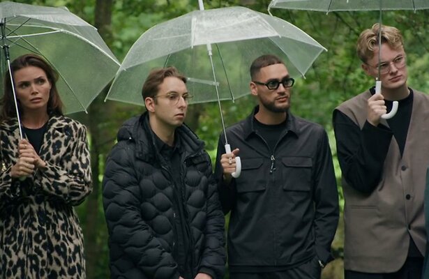 Kim Feenstra, Christiaan Bauer, Josylvio en Duncan Tromp in De Verraders