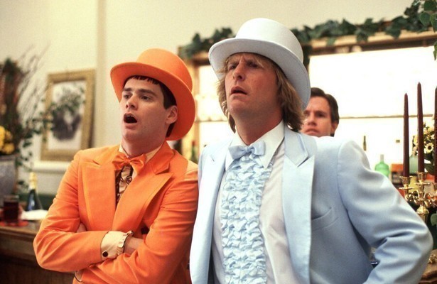 Jim Carrey en Jeff Daniels in Dumb & Dumber