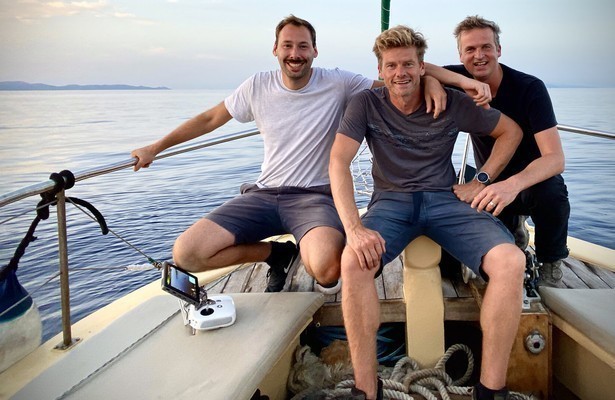 Per scooter over Kreta