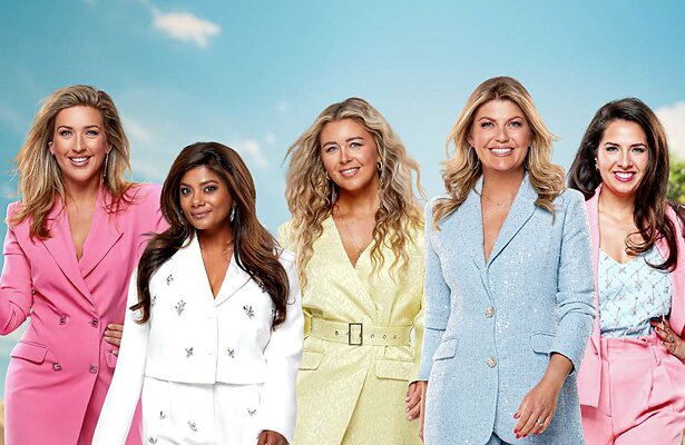 Bo Wilkes, Kimberly Bosman, Florine Hofstee, Pauline Wingelaar en Leslie Keijzer