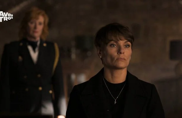 Eva van Dongen, actrice Angela Schijf, in rouw om overlijden van Floris Wolfs.