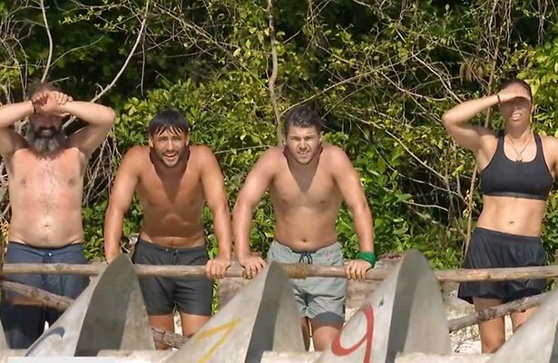 Ramon, Joy, Vincent en Nouchka in Expeditie Robinson