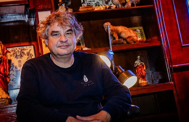 Frank Lammers tijdens de persdag voor Ferry: de serie.