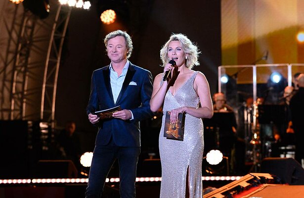 Frits Sissing en Marlijn Weerdenburg tijdens het Musical Awards Gala 2023