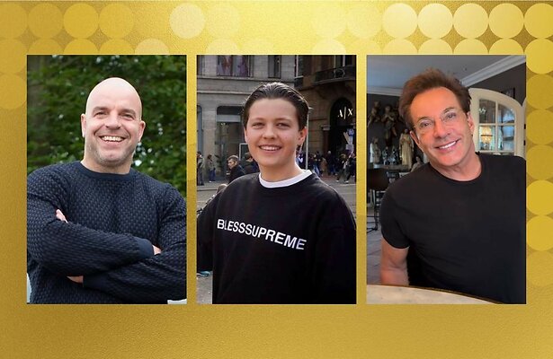 Andy van der Meijde, Benjamin Buit en Gerard Joling 