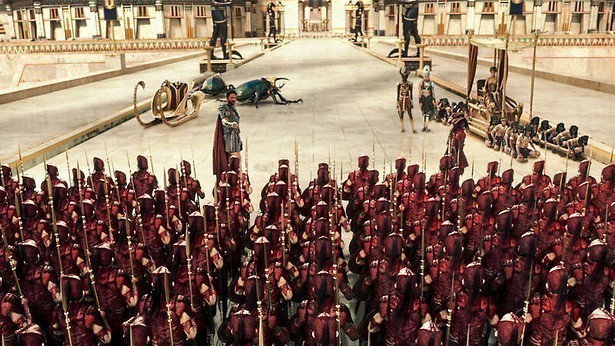 Groot gevecht tussen verschillende goden