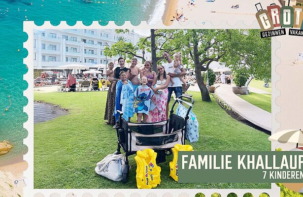 Familie Khallauf uit Grote Gezinnen, Grote Vakanties