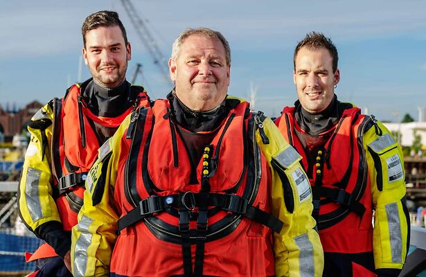 Gerwin, Johan en Andreas in Redders op Zee